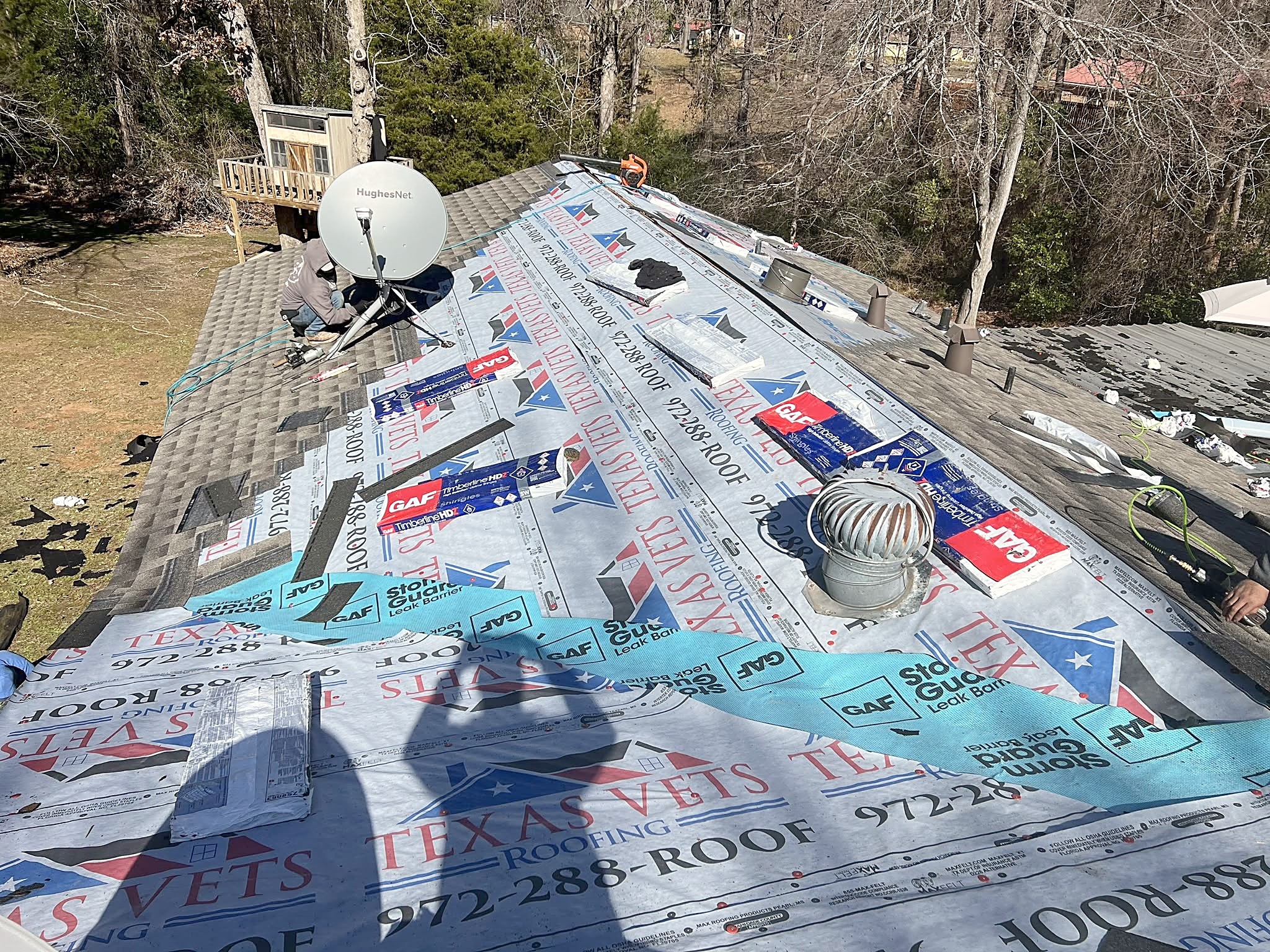Texas Vets Roofing, Inc. at work